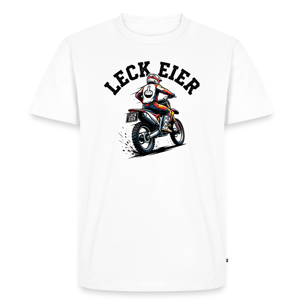 Leck Eier Motocross "Brustdruck" - white