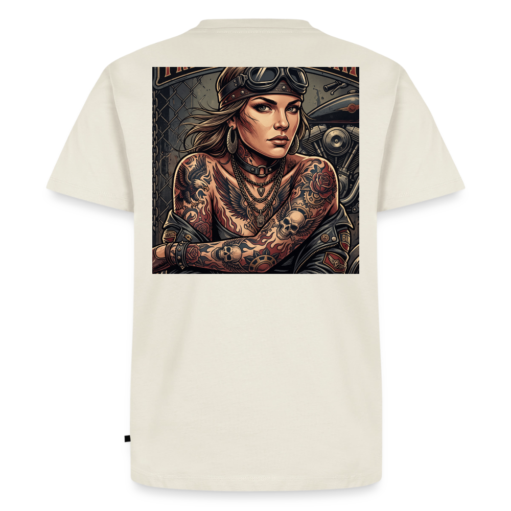 Tattoo Girl Chopper "Rückendruck" - off white