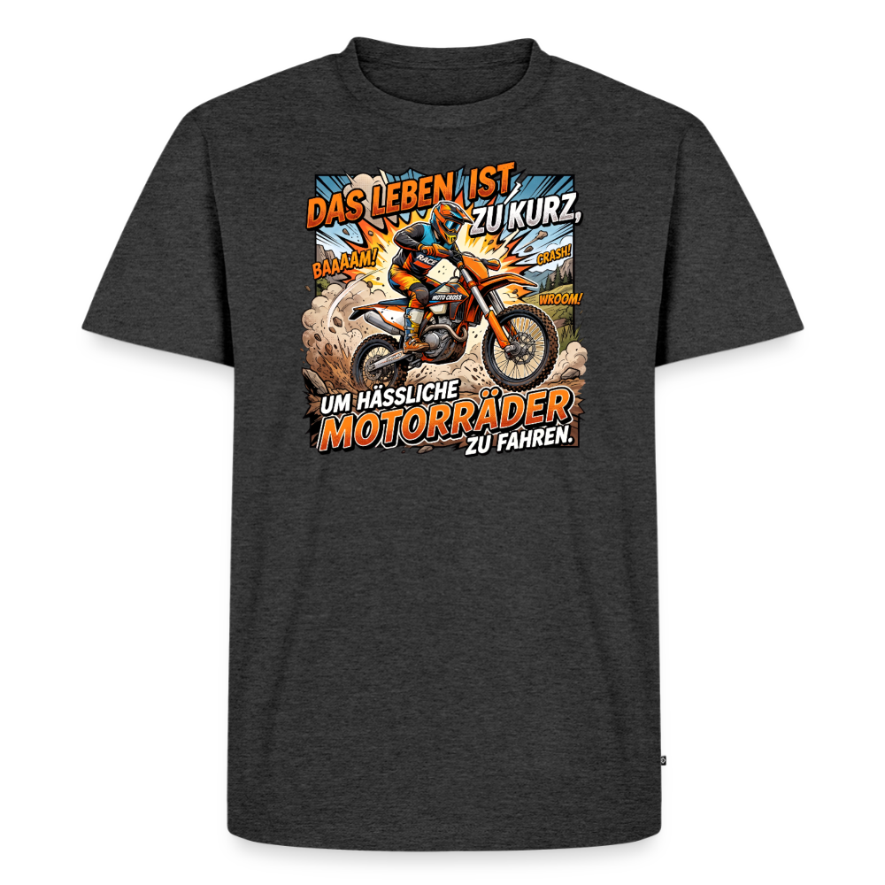 Hässliche Motorräder Motocross "Brustdruck" - heather anthracite