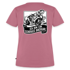Schräges Bikergirl Rennsemmel "Rückendruck" - mauve