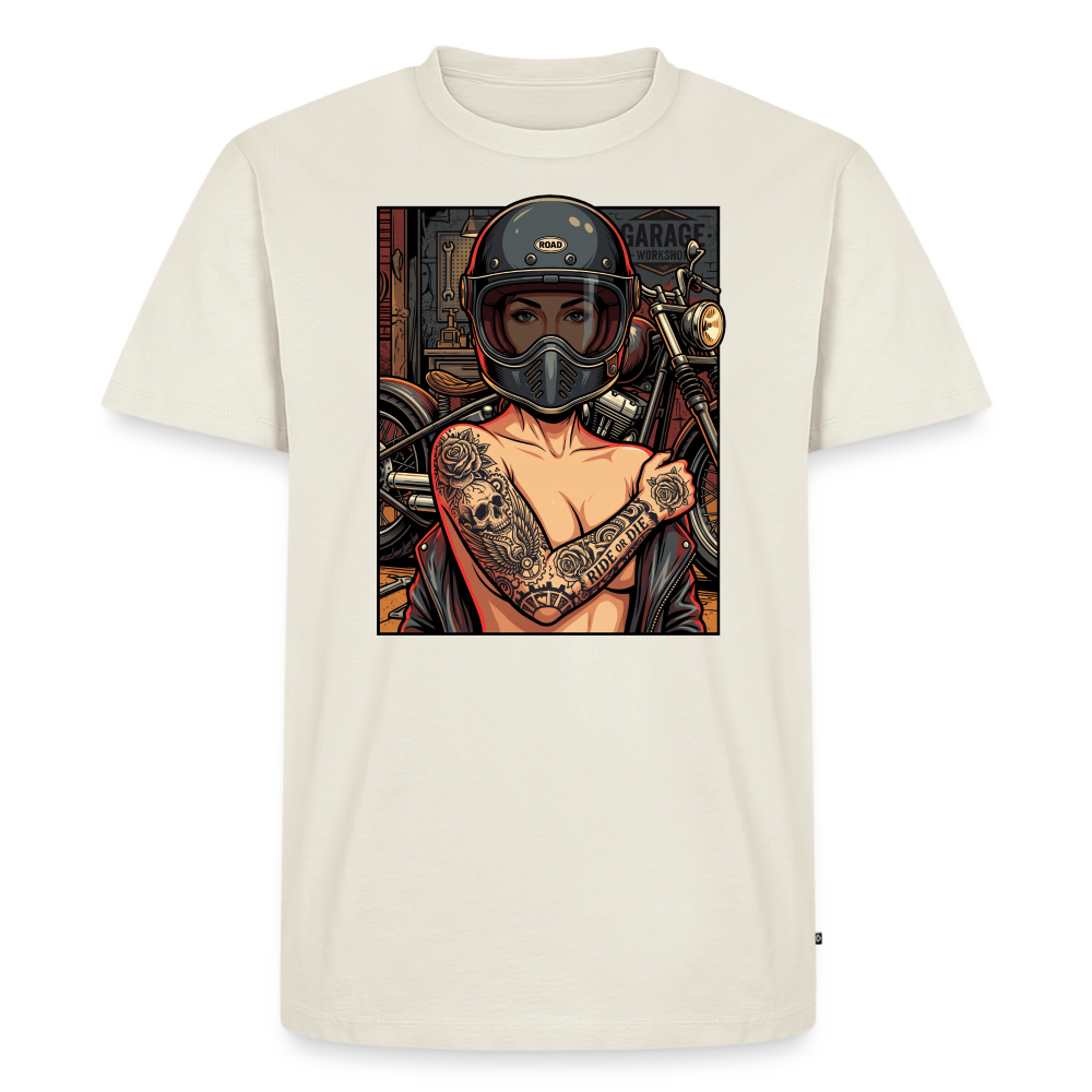 Garage Chopper Girl "Brustdruck" - off white