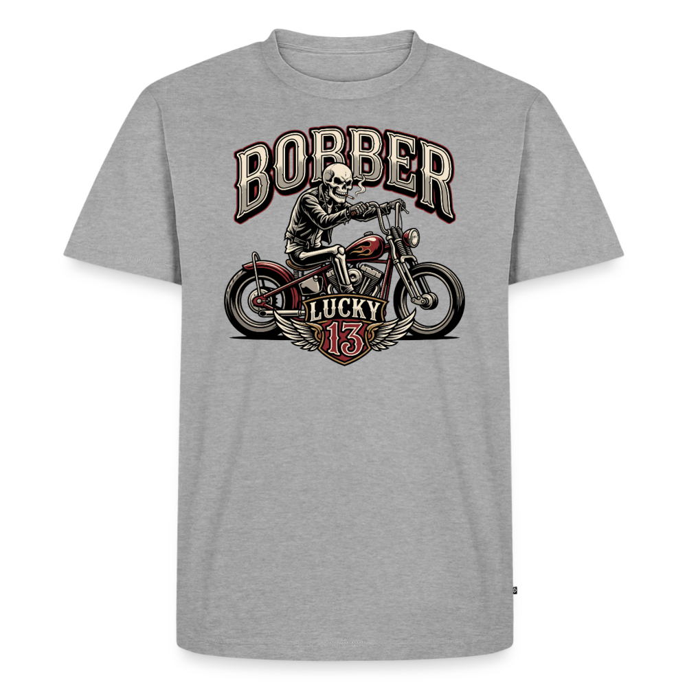 Bobber Lucky 13 "Brustdruck" - heather grey