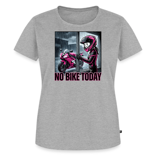 No Bike today "Brustdruck" - heather grey
