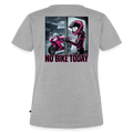 No Bike today Girl "Rückendruck" - heather grey