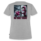 No Bike today Girl "Rückendruck" - heather grey