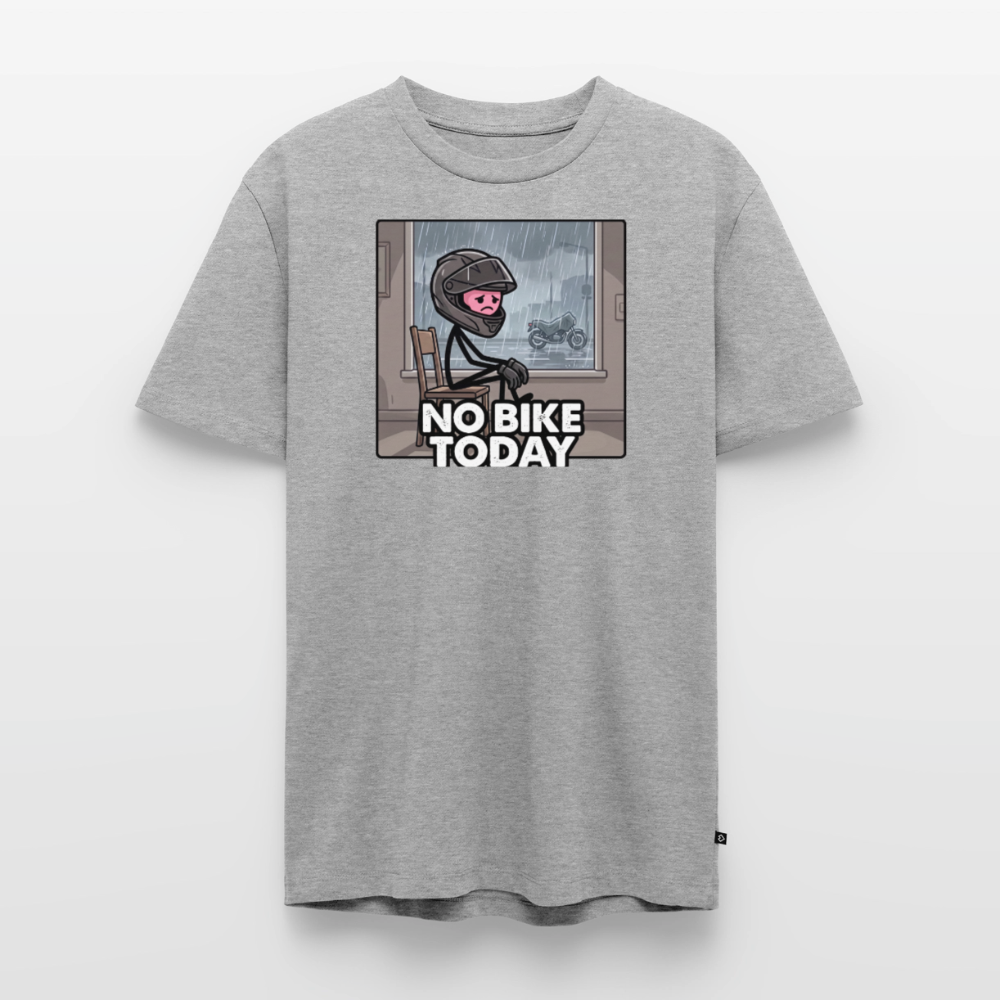 No Bike today 1  "Brustdruck" - heather grey