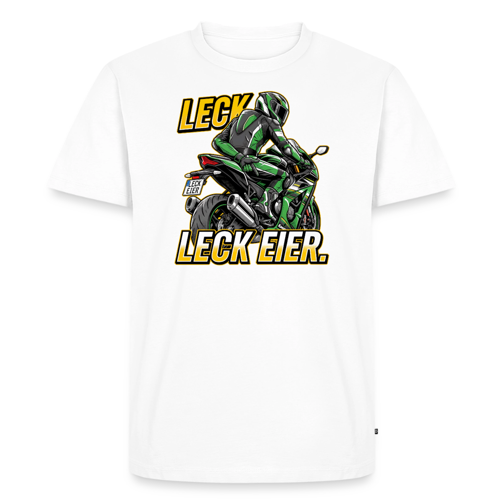 Leck Eier Supersportler Three "Brustdruck" - white