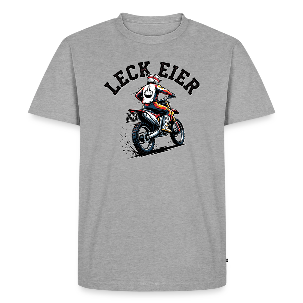 Leck Eier Motocross "Brustdruck" - heather grey