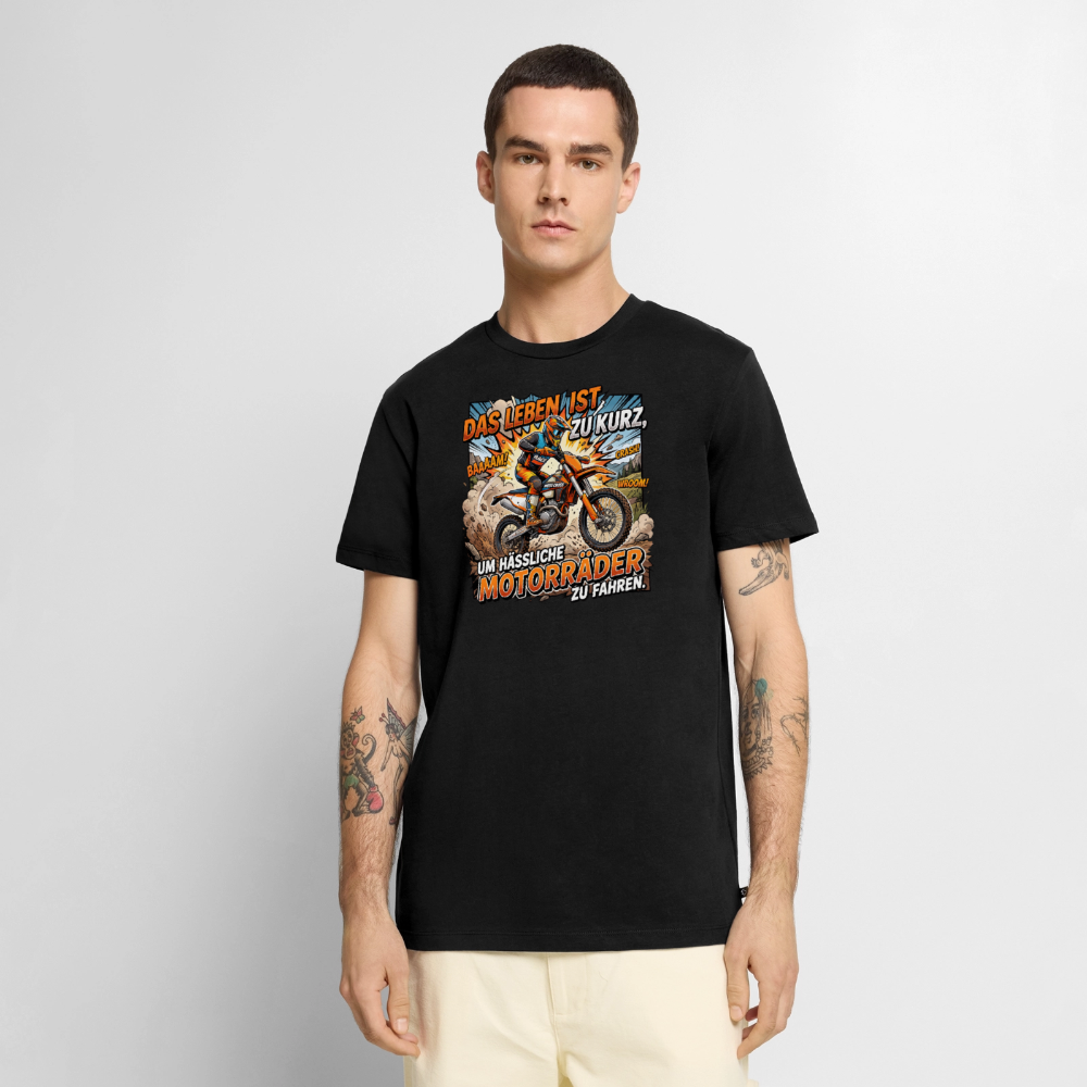 Hässliche Motorräder Motocross "Brustdruck" - black