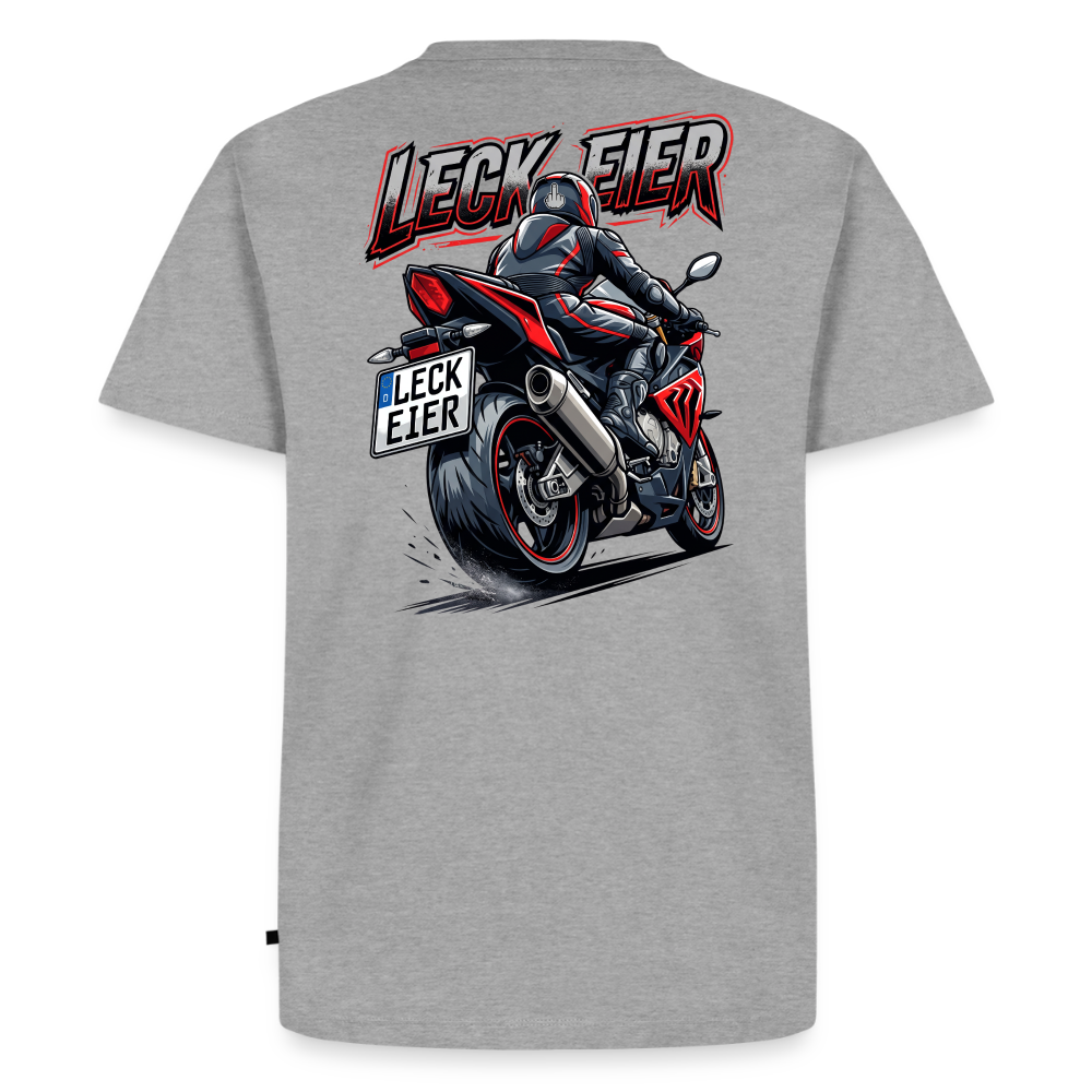 Leck Eier Supersportler One "Rückendruck" - heather grey