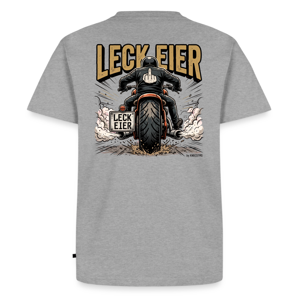 Leck Eier Chopper Two"Rückendruck" - heather grey