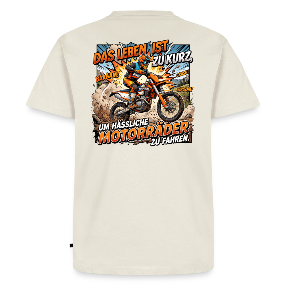 Hässliche Motorräder Motocross "Rückendruck" - off white