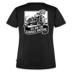 Schräges Bikergirl Chopper "Rückendruck" - black