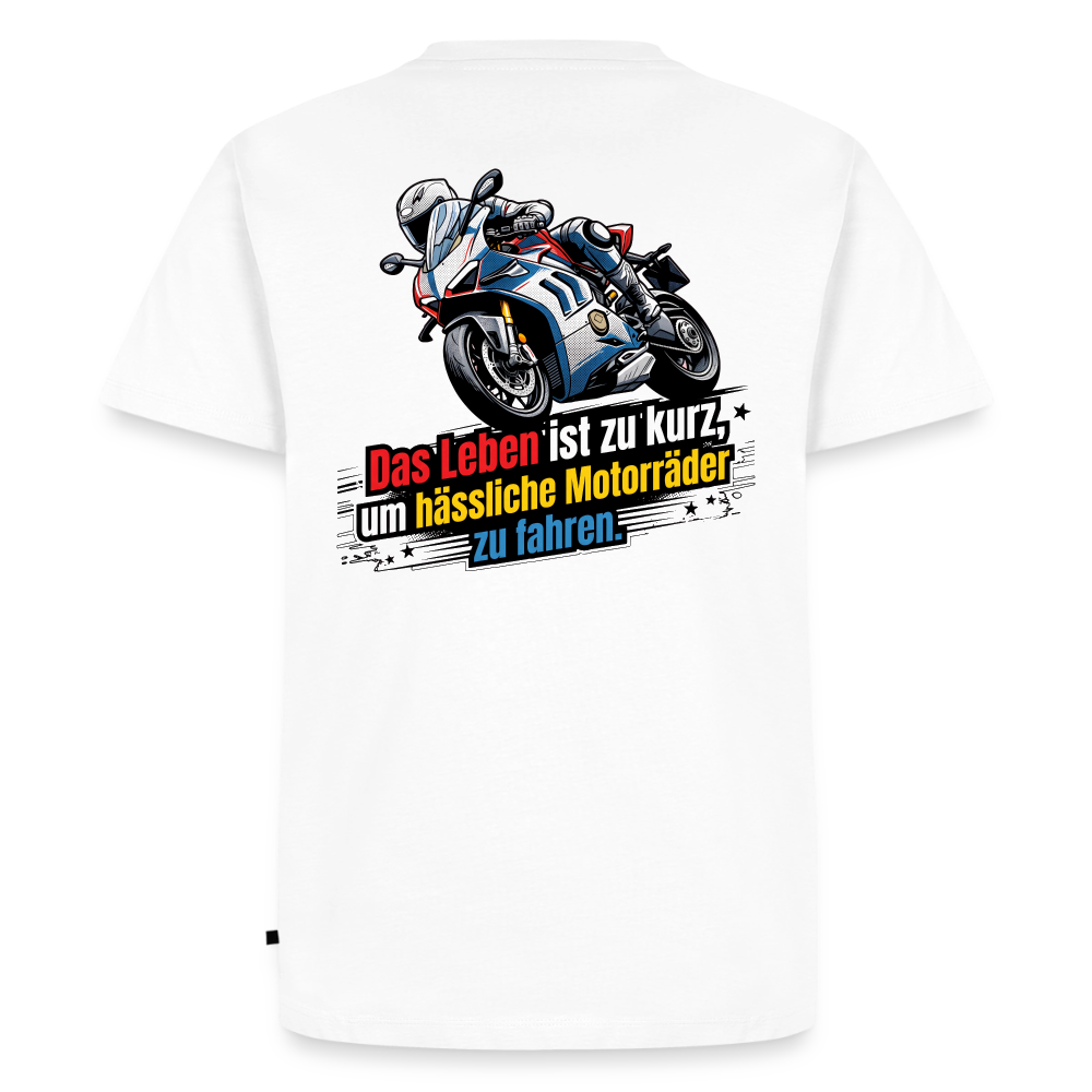 Hässliche Motorräder Supersportler "Rückendruck" - white