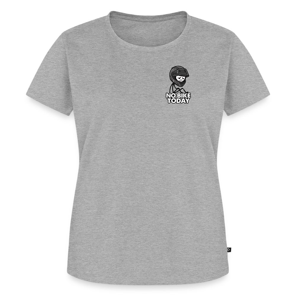 No Bike today Girl "Rückendruck" - heather grey