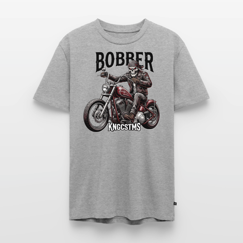 KNGCSTMS Bobber "Brustdruck" - heather grey