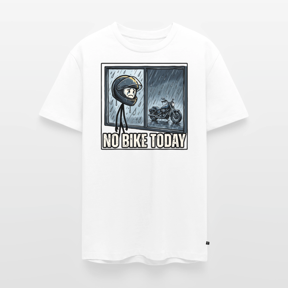 No Bike today Bobber "Brustdruck" - white