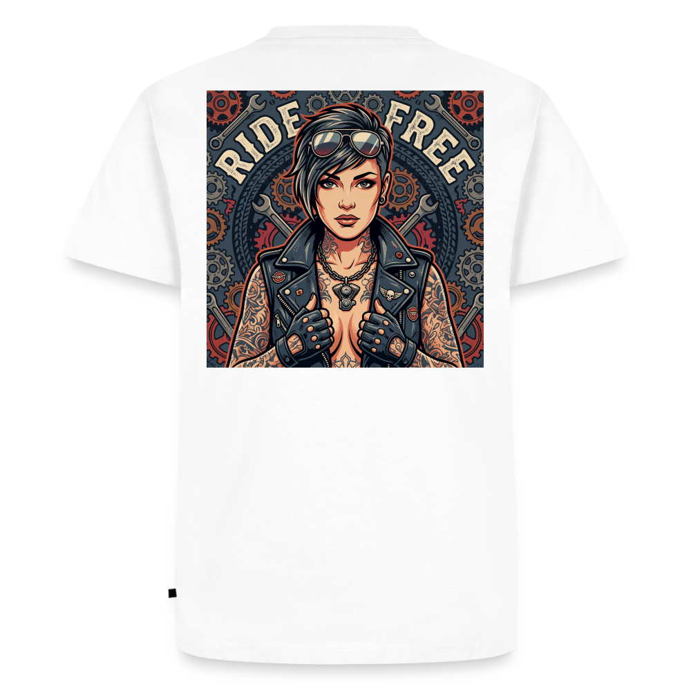 Ride Free Chopper "Rückendruck" - white