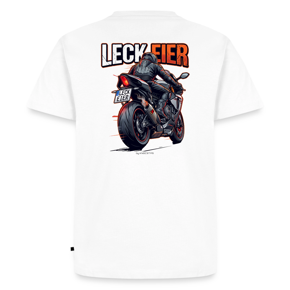 Leck Eier Supersportler Two "Rückendruck" - white