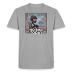 No Bike today 1  "Brustdruck" - heather grey
