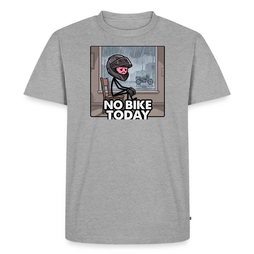 No Bike today 1  "Brustdruck" - heather grey