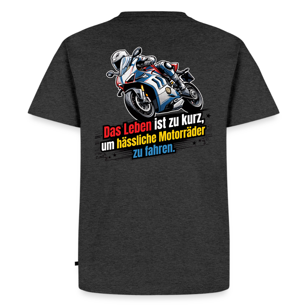Hässliche Motorräder Supersportler "Rückendruck" - heather anthracite