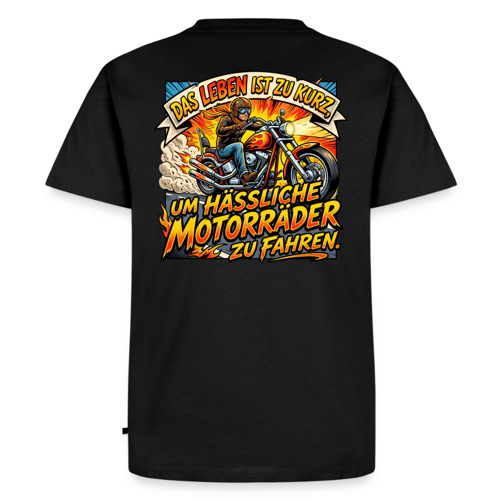 Hässliche Motorräder Chopper "Rückendruck" - black