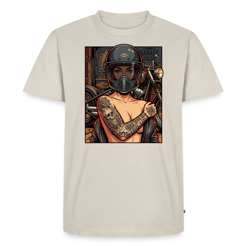 Garage Chopper Girl "Brustdruck" - beige