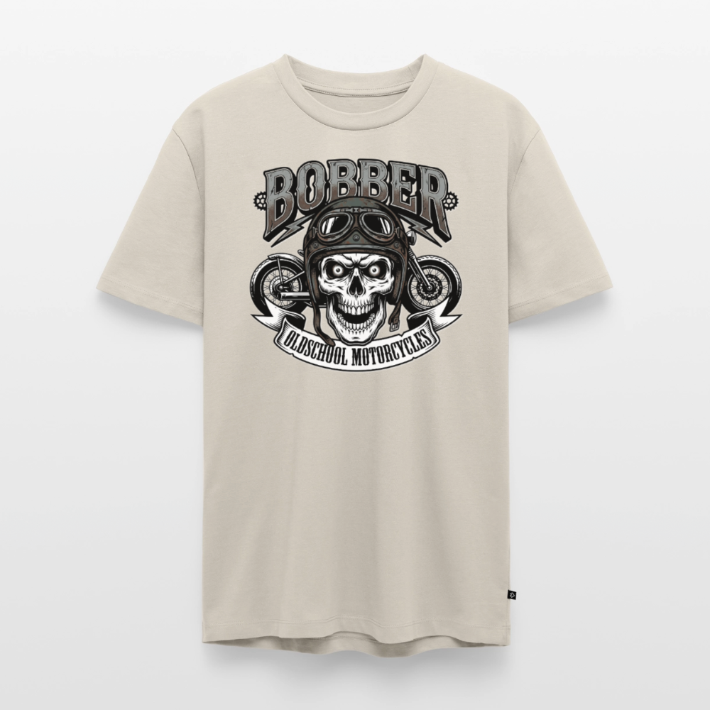 Oldschool Bobber  "Brustdruck" - beige
