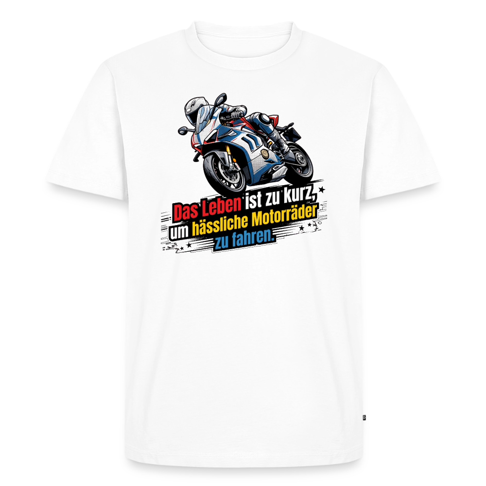 Hässliche Motorräder Supersportler "Brustdruck" - white