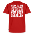 Die Alte Text Hell "Rückendruck" - red