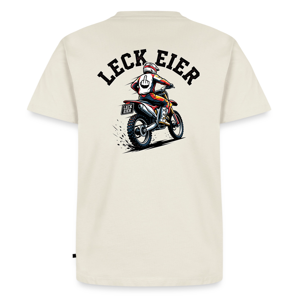 Leck Eier Motocross "Rückendruck" - off white
