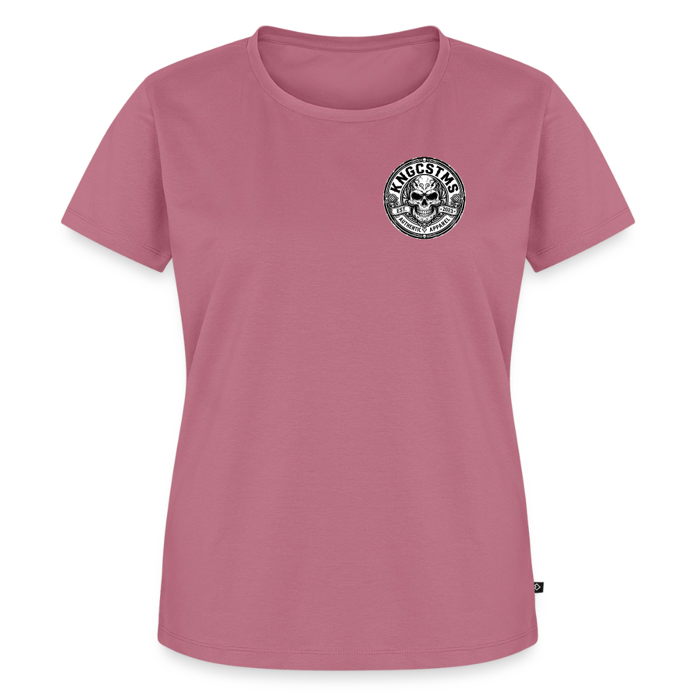 Schräges Bikergirl Chopper "Rückendruck" - mauve