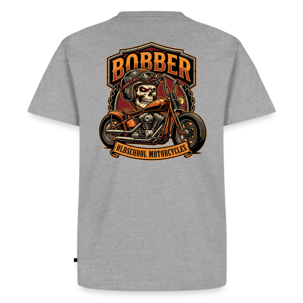 Oldschool Motorcyles "Rückendruck" - heather grey