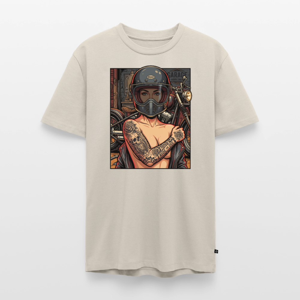 Garage Chopper Girl "Brustdruck" - beige