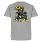Leck Eier Supersportler Three "Rückendruck" - heather grey