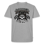 Oldschool Bobber  "Brustdruck" - heather grey