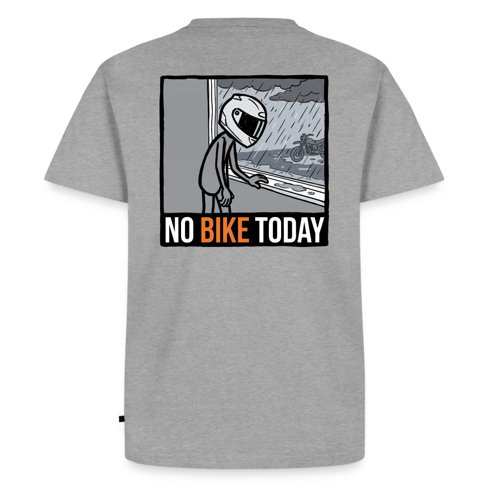 No Bike today "Rückendruck" - heather grey