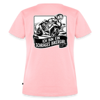 Schräges Bikergirl Rennsemmel "Rückendruck" - rose