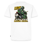 Leck Eier Supersportler Three "Rückendruck" - white
