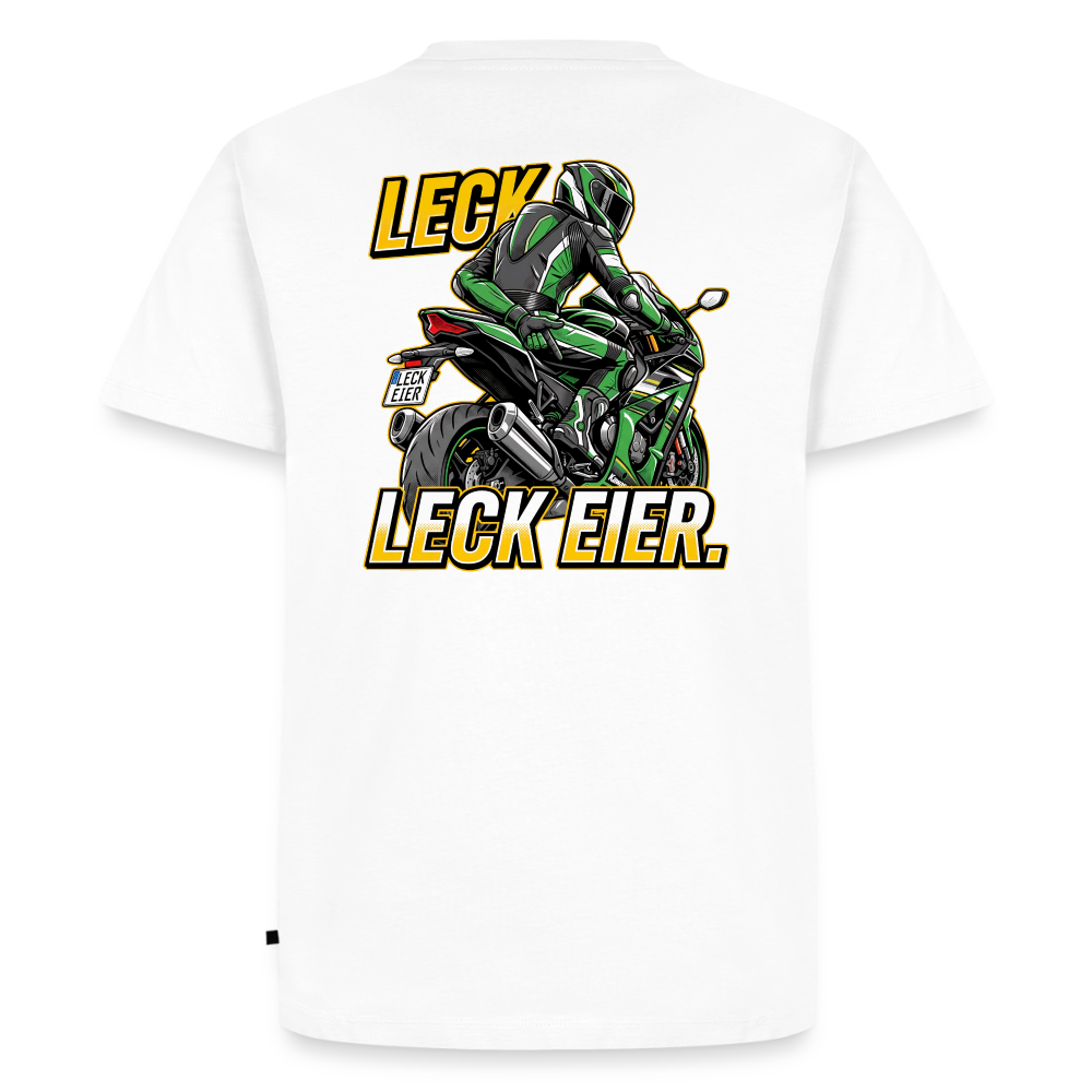 Leck Eier Supersportler Three "Rückendruck" - white