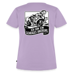 Schräges Bikergirl Rennsemmel "Rückendruck" - lavender