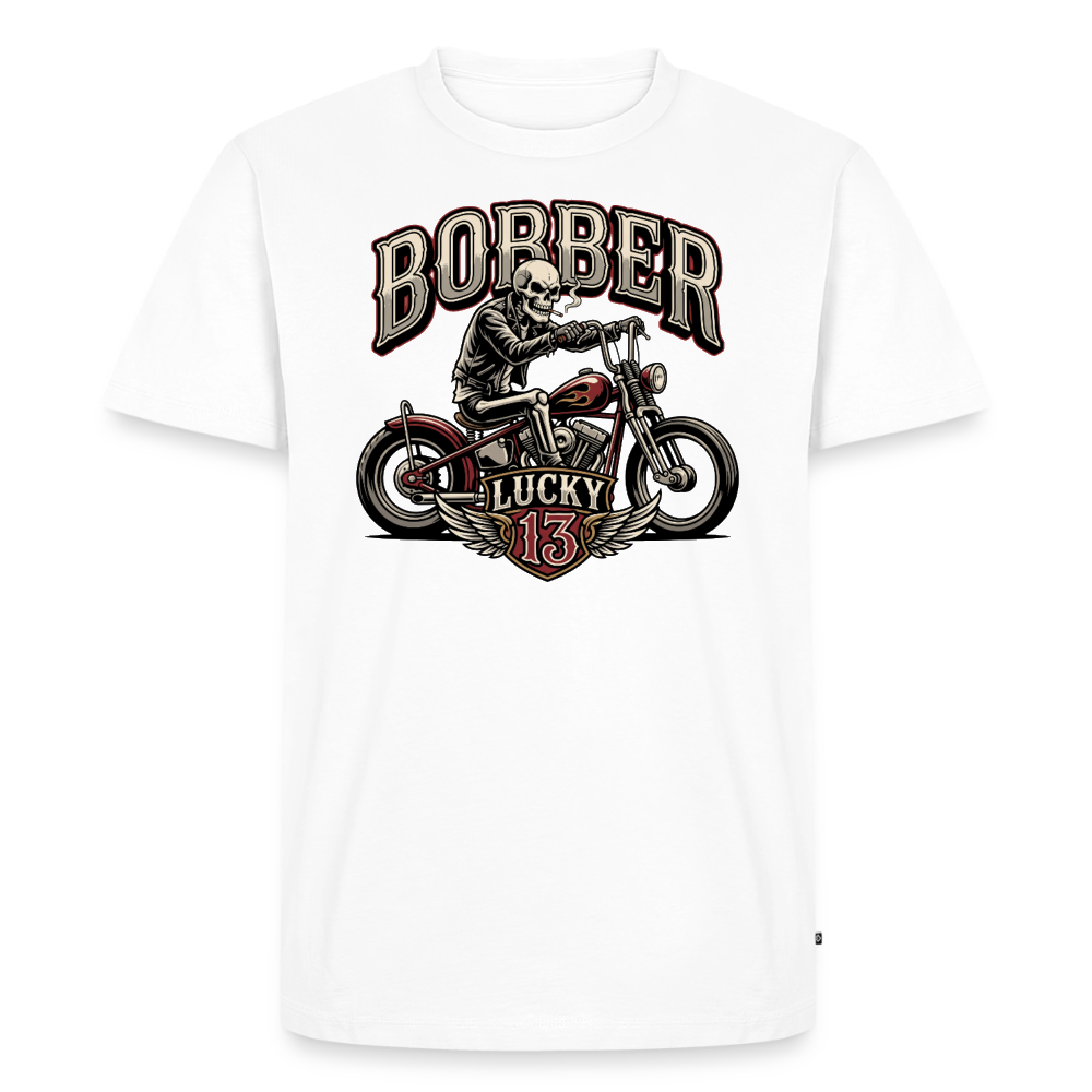 Bobber Lucky 13 "Brustdruck" - white