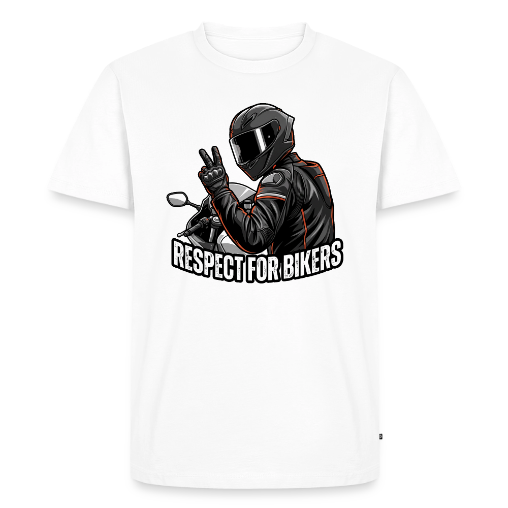 Respect for Bikers - white