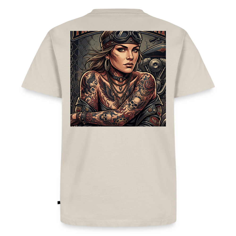 Tattoo Girl Chopper "Rückendruck" - beige