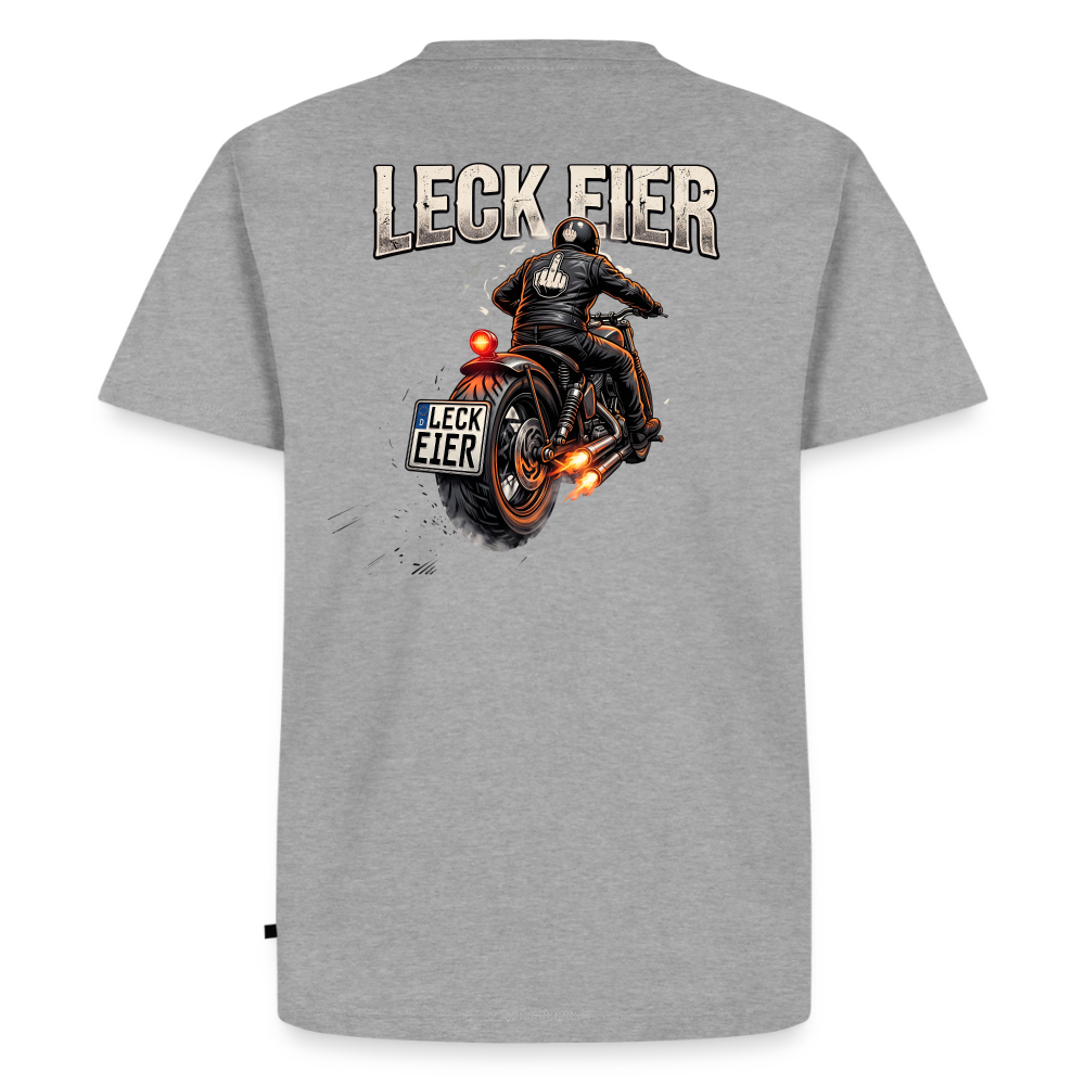 Leck Eier Chopper One "Rückendruck" - heather grey