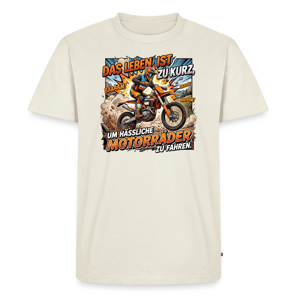 Hässliche Motorräder Motocross "Brustdruck" - off white