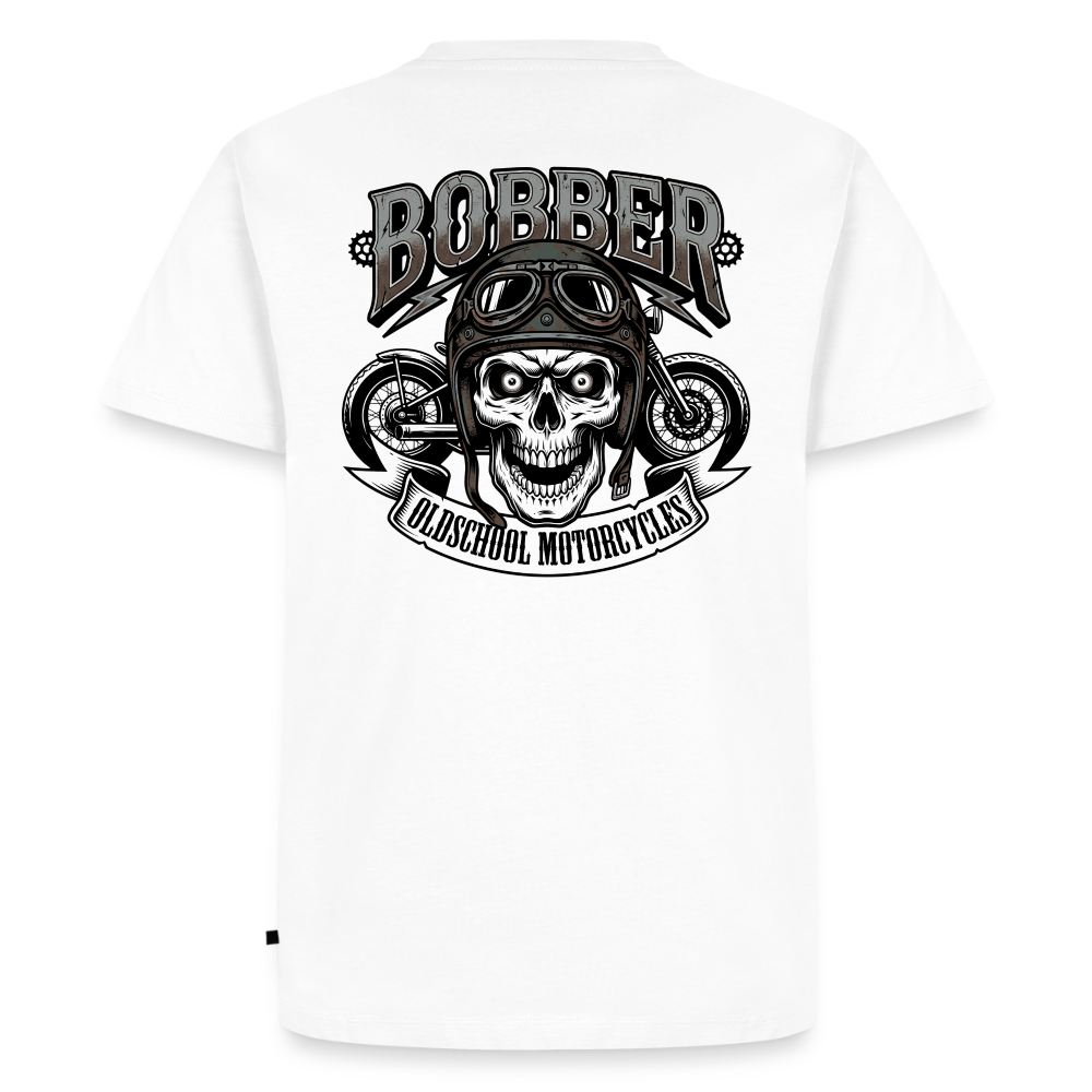 Oldschool Bobber "Rückendruck" - white