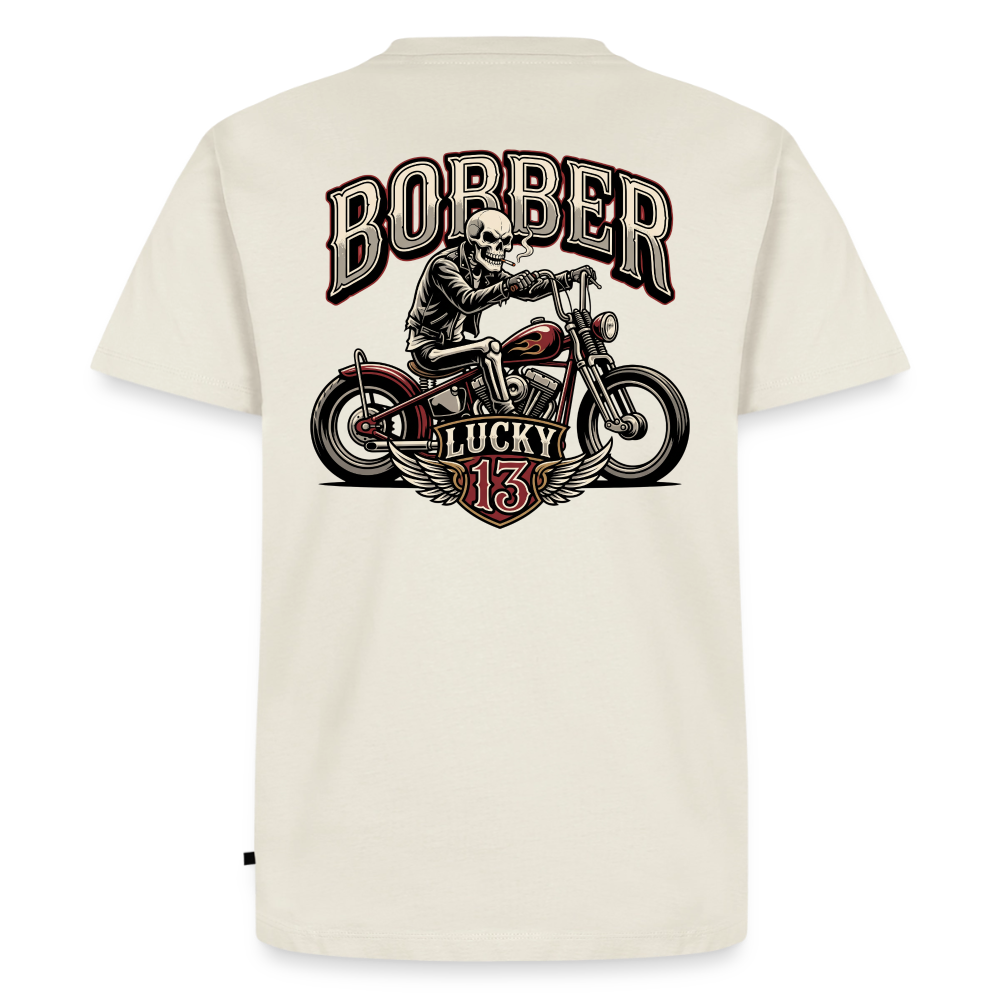Bobber Lucky 13 "Rückendruck" - off white