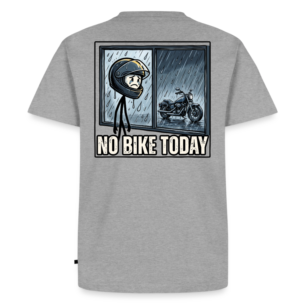 No Bike today Bobber "Rückendruck" - heather grey
